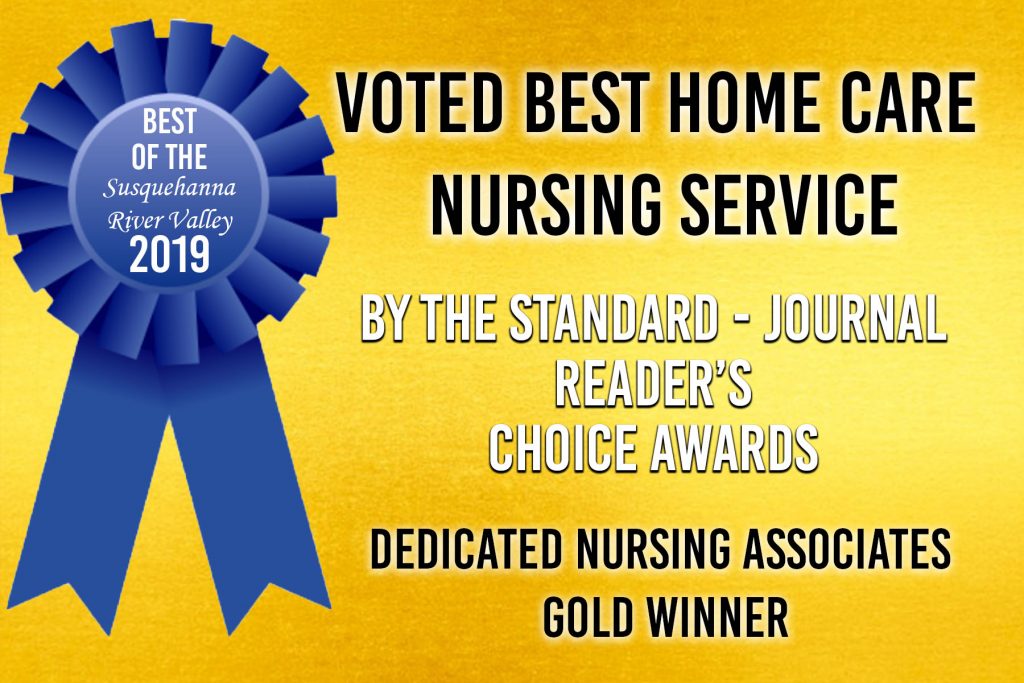 DNA voted best home care nursing service by the standard - journal reader's choice awards graphic