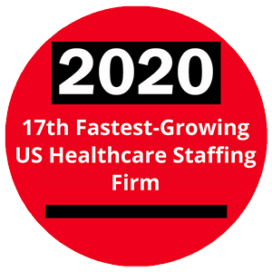 2020 17th Fastest Growing US Healthcare Staffing Firm Graphic