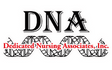 Black, red, and gray Dedicated Nursing Associates, Inc. logo.
