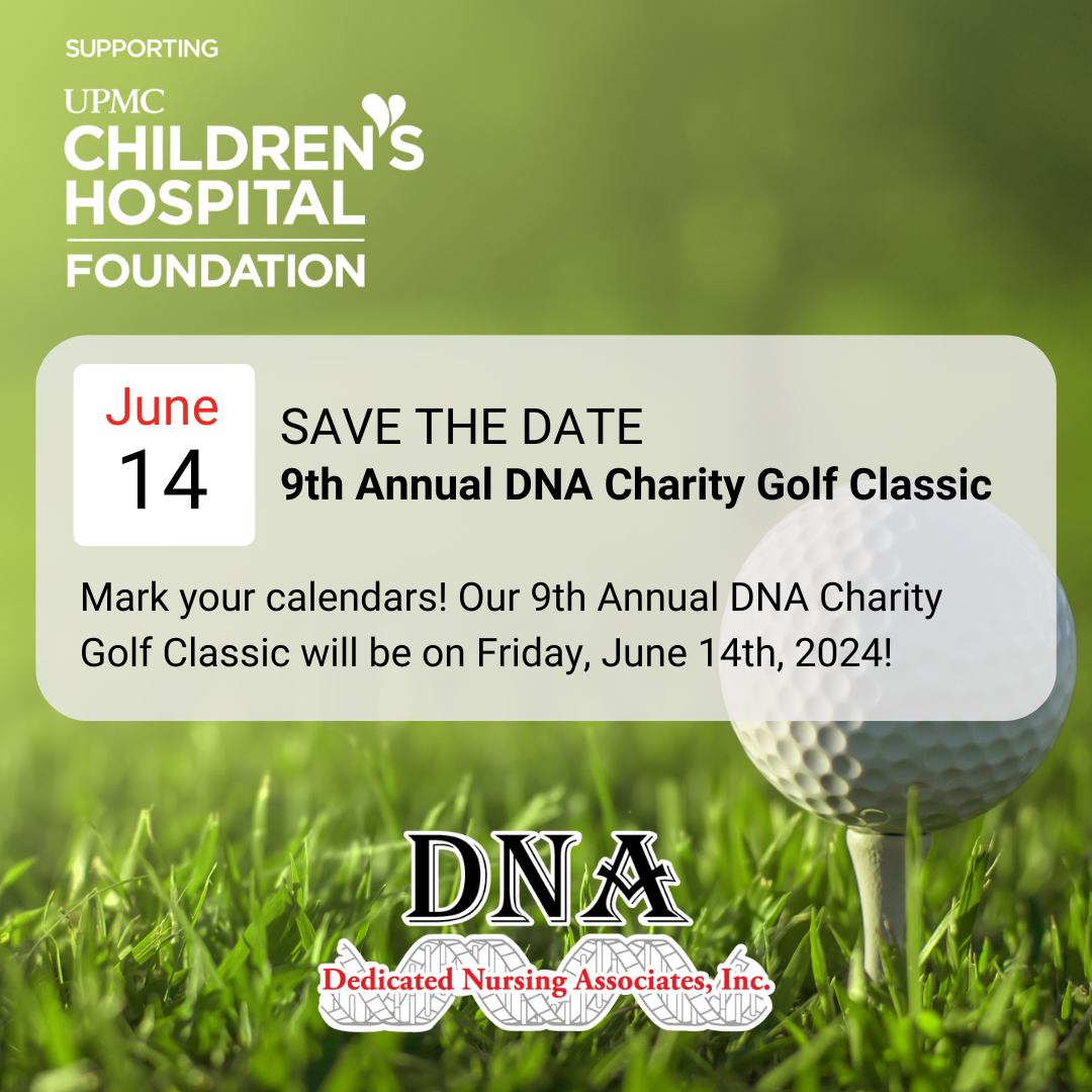 Our 9th Annual DNA Charity Golf Classic will be on June 14th, 2024 at Meadowink Golf Course in Murrysville, PA!