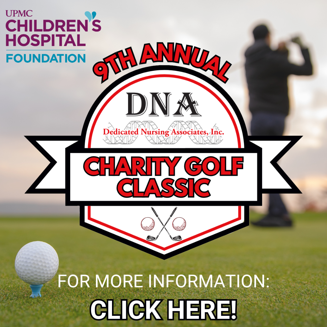 Link to learn more about our 9th Annual DNA Charity Golf Classic - DedicatedNurses.com/Golf